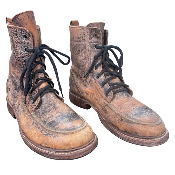 Bed Stu Lincoln Distressed Full-Grain Leather Chukka Boots Size 10.5 main image 7